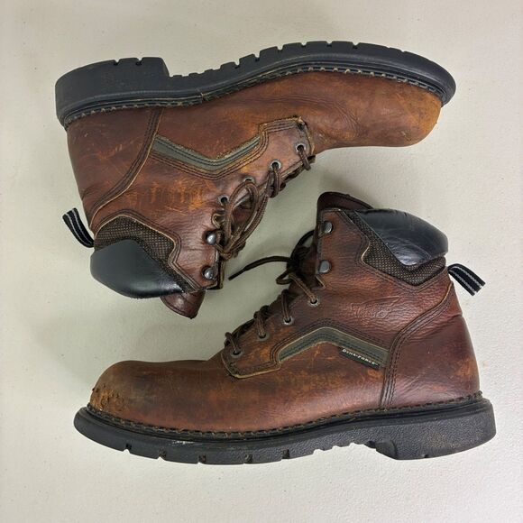 Red Wing Boots 12 D Brown Leather 926 DynaForce Waterproof Work Soft Toe - Picture 3 of 9